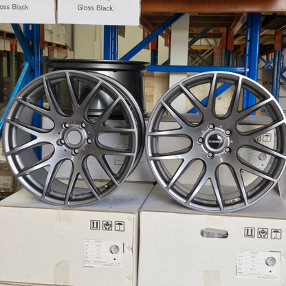 DS-05 19x9.5 +22 5x114.3 Grey PAIR (CLEARANCE ITEM)