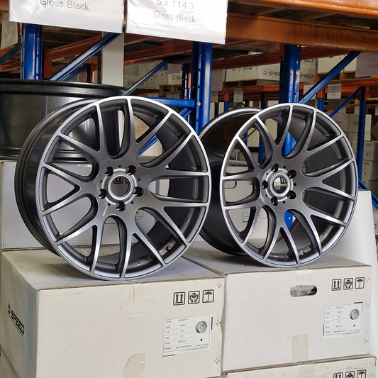 DS-05 19x9.5 +22 5x114.3 Grey PAIR (CLEARANCE ITEM)