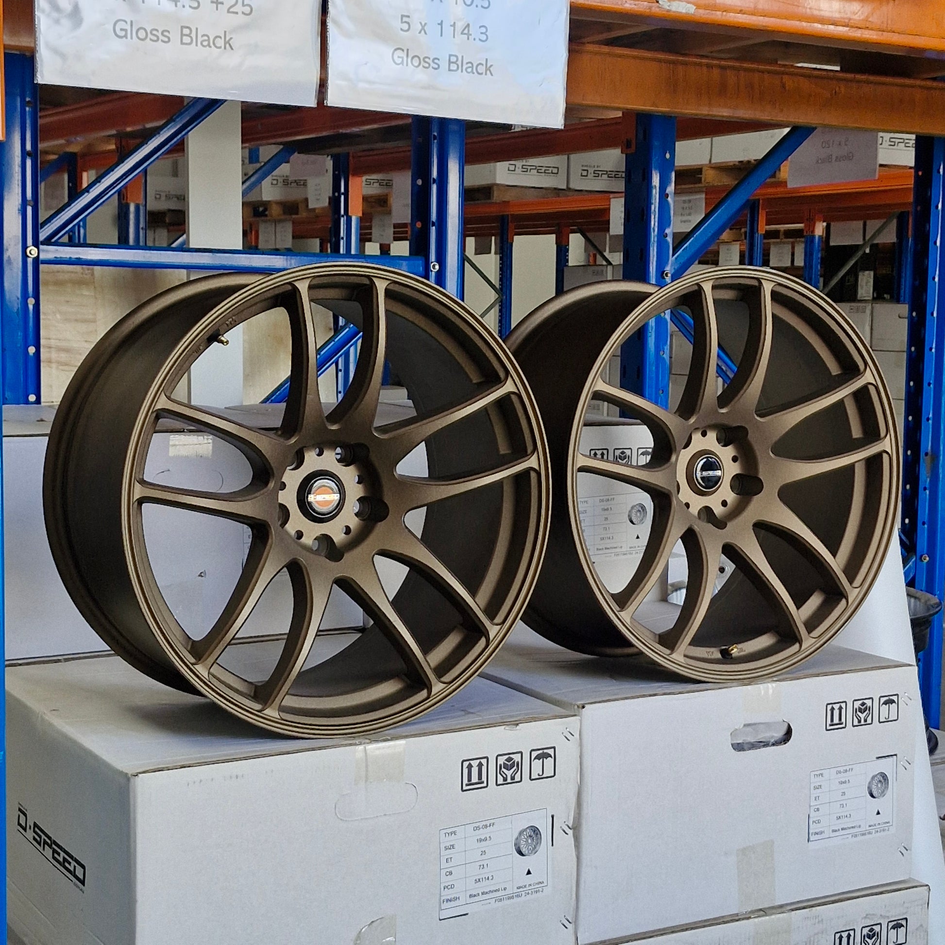 DS-02 19x9.5 +25 5x114.3 Bronze PAIR (CLEARANCE ITEM)