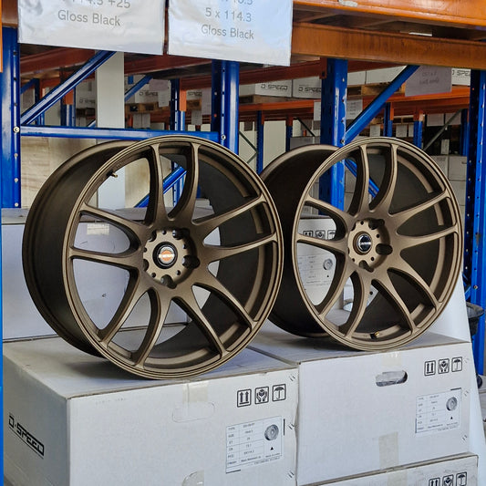 DS-02 19x9.5 +25 5x114.3 Bronze PAIR (CLEARANCE ITEM)