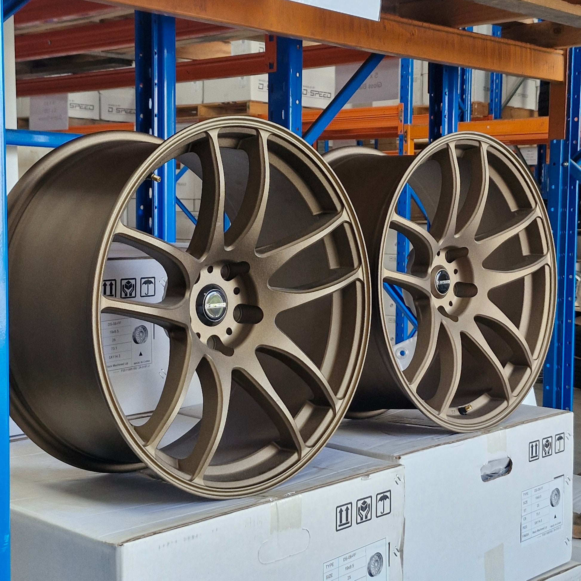 DS-02 19x9.5 +25 5x114.3 Bronze PAIR (CLEARANCE ITEM)
