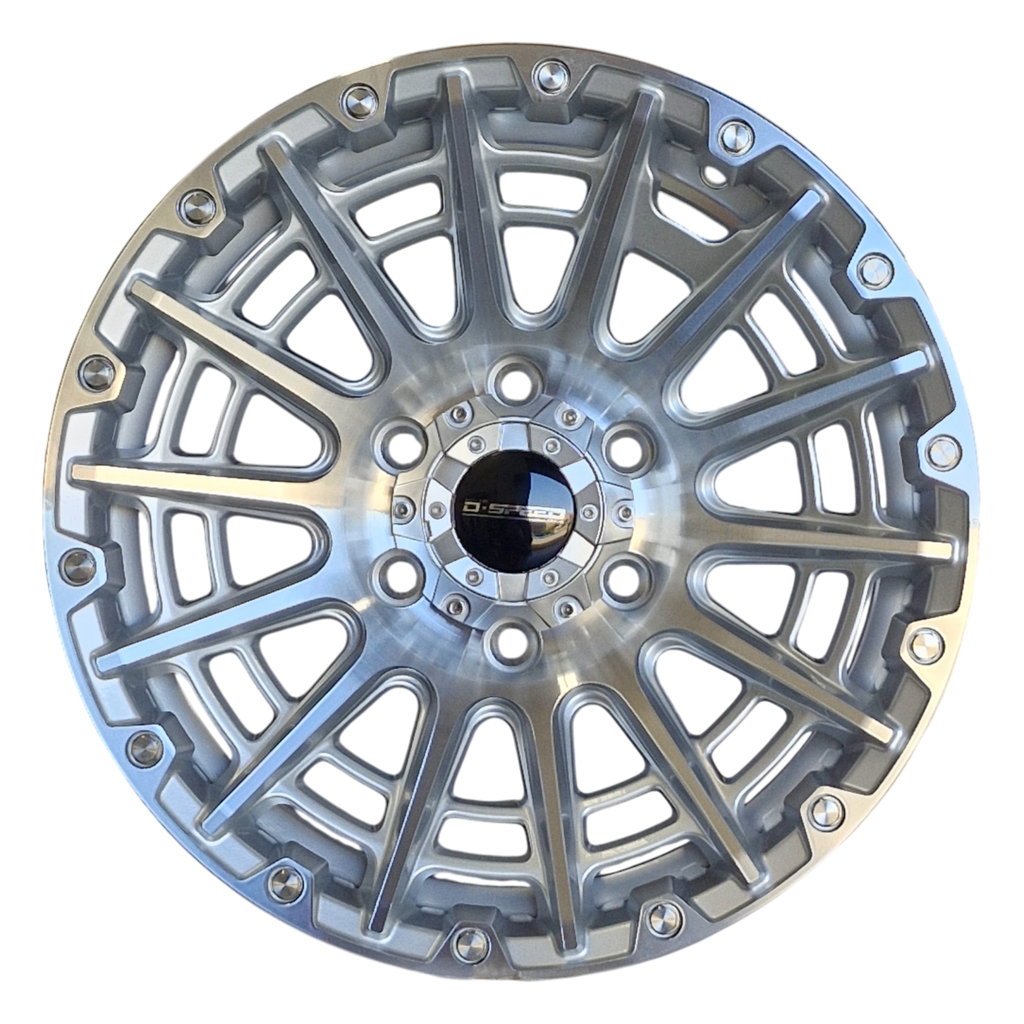 D-Speed XT-3 4x4 17x8.5  Machined Silver