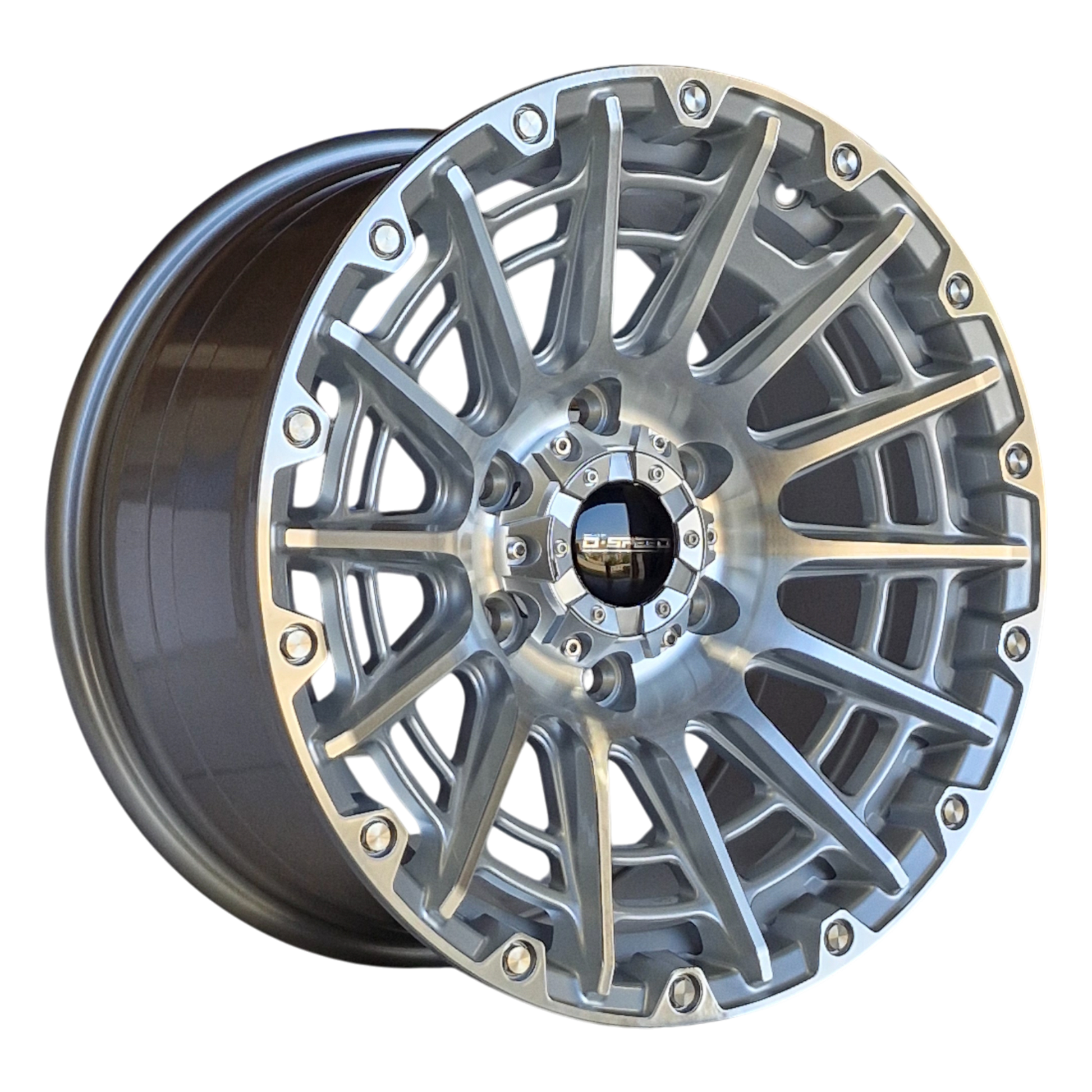 D-Speed XT-3 4x4 17x8.5  Machined Silver