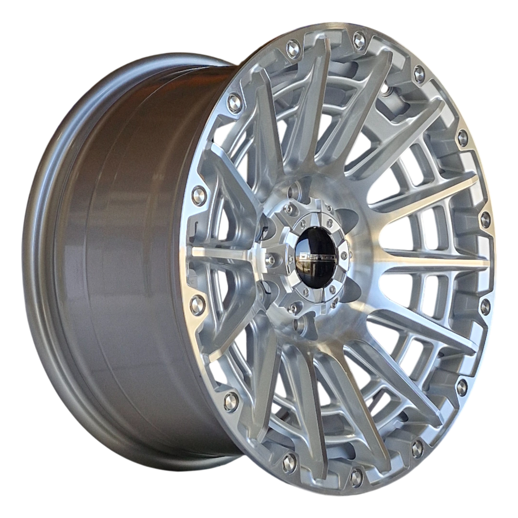 D-Speed XT-3 4x4 17x8.5  Machined Silver