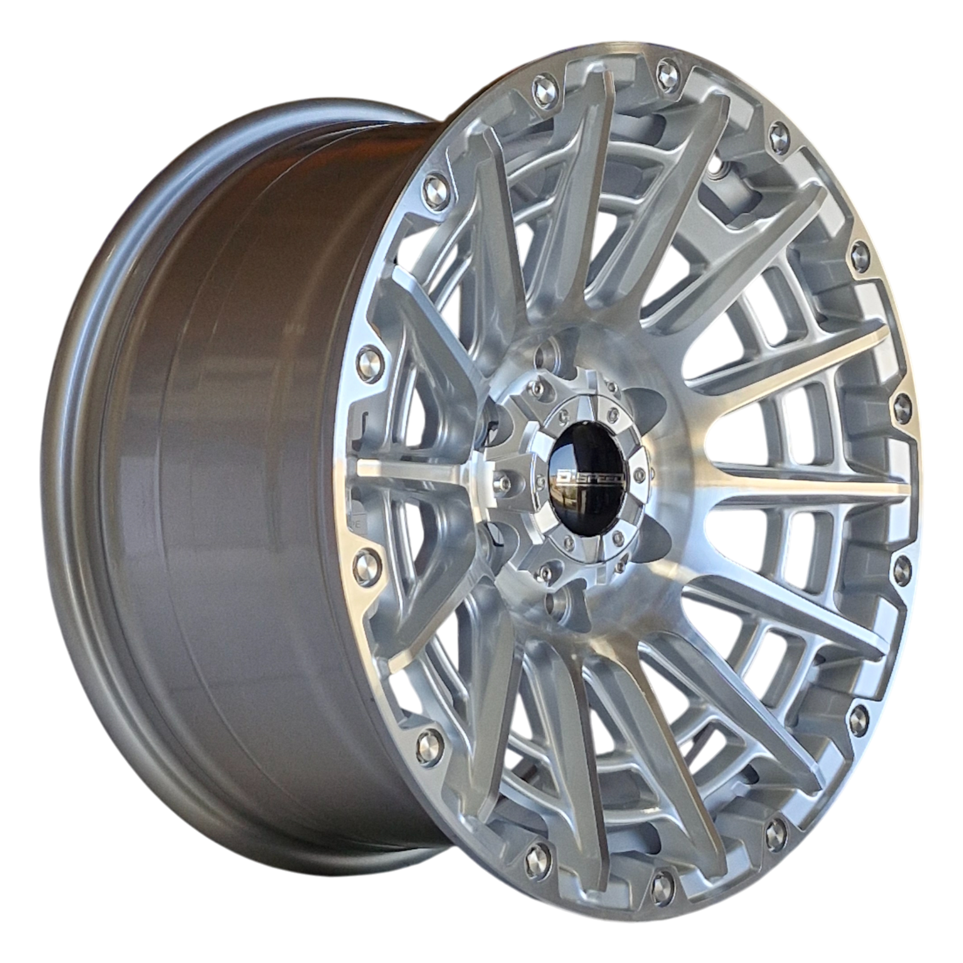 D-Speed XT-3 4x4 17x8.5  Machined Silver