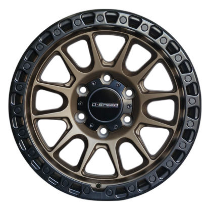 D-Speed XT-1 4x4 17x9  Matt Bronze