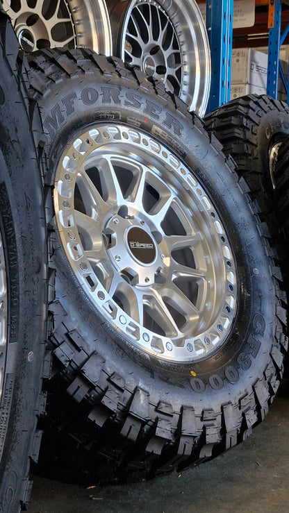 D-Speed XT-1 4x4 17x9  Machined Silver