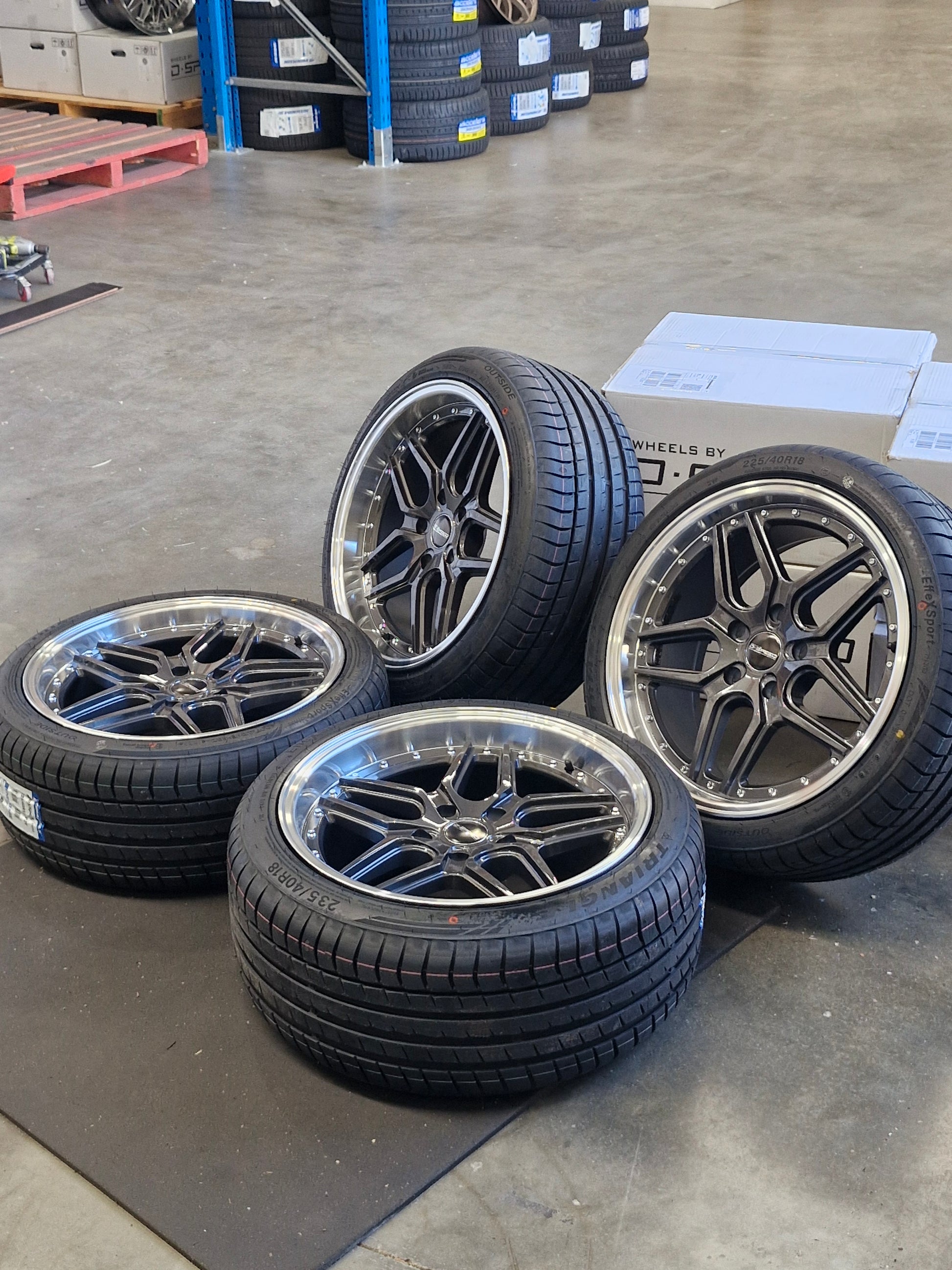 D-Speed  DS-09 19X8.5 +30 5x120 Wheel and tyre package