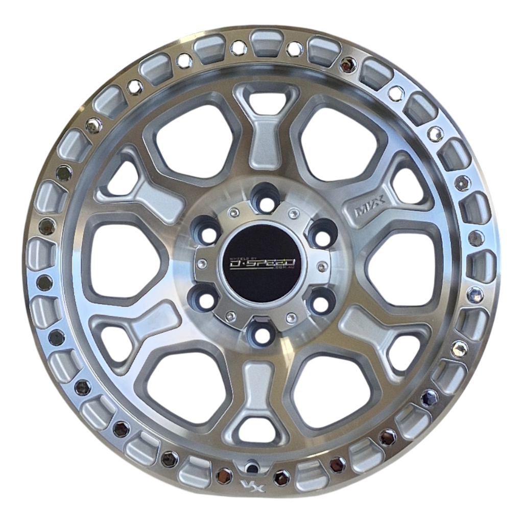 D-Speed XT-2 4x4 17x9  Machined Silver