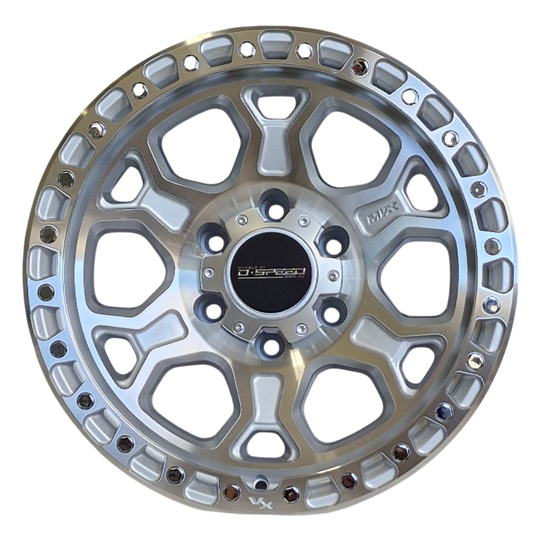D-Speed XT-2 4x4 17x9  Machined Silver