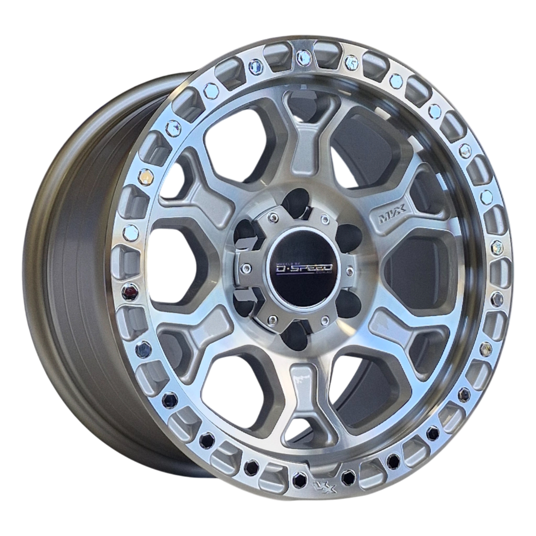 D-Speed XT-2 4x4 17x9  Machined Silver