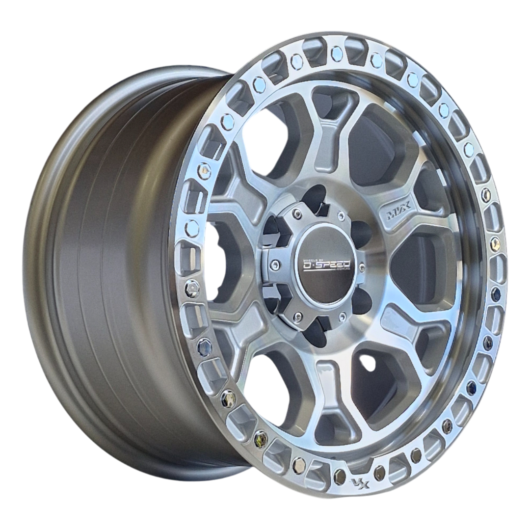 D-Speed XT-2 4x4 17x9  Machined Silver
