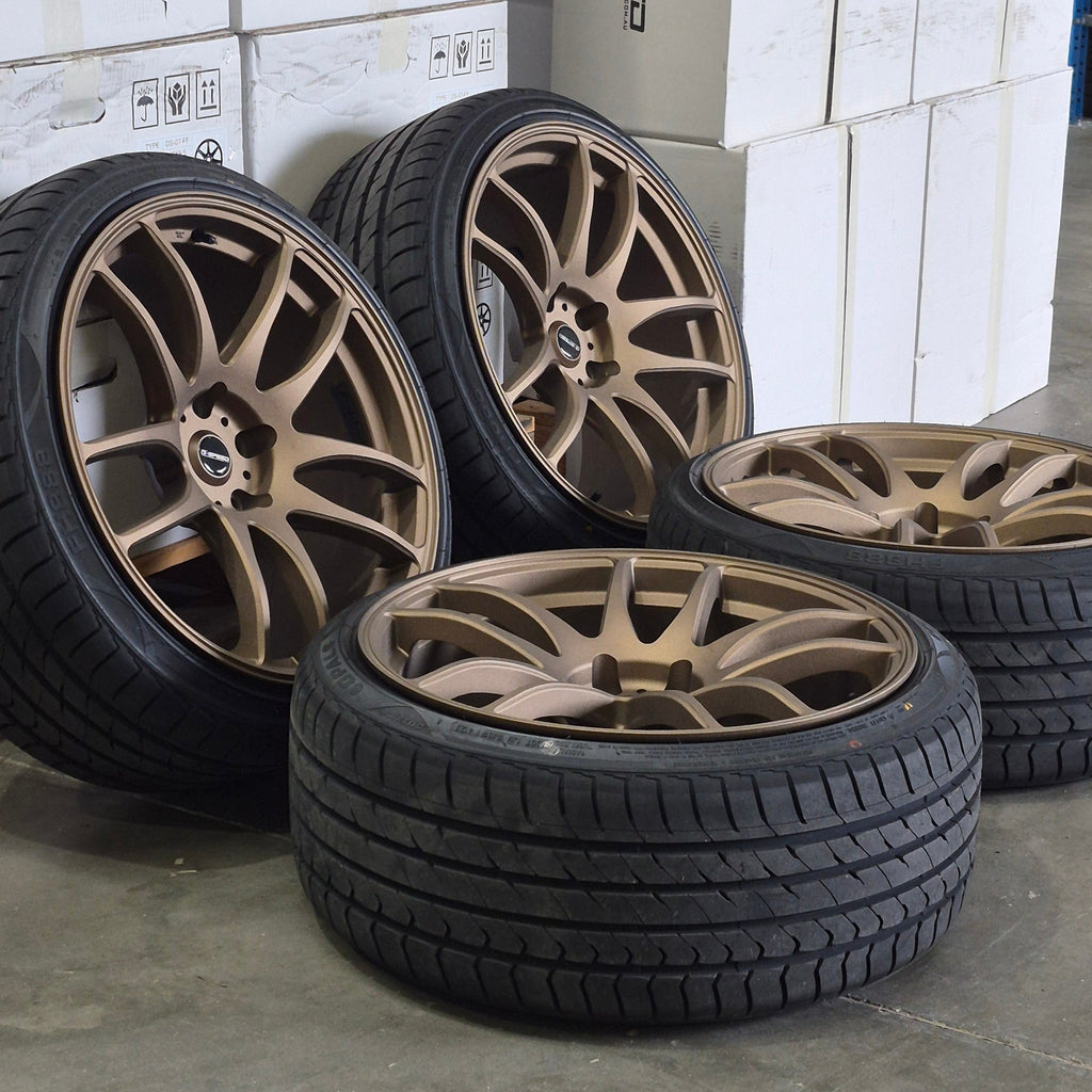 DSpeed D-Speed DS-02 ds02 19x9.5 alloy wheels bronze wheel and tyre package tyres falcon commodore jdm