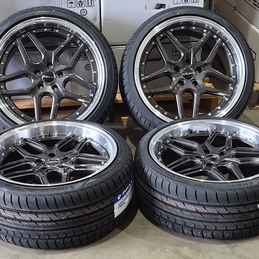 dspeed ds-09 ds09 wheels wheel and tyre package graphite machined lip