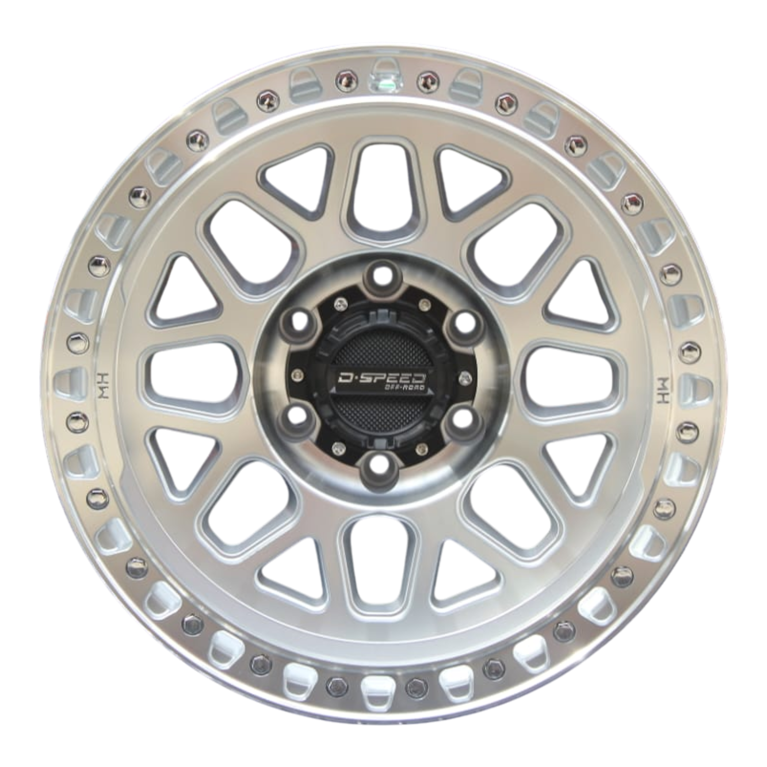 D-Speed MH-1 4x4 17x8.5  Machined Silver