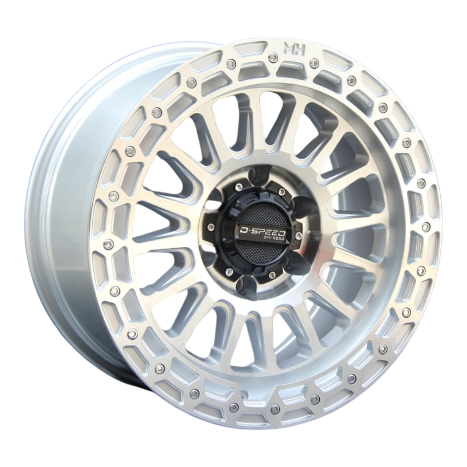 D-Speed MH-2 4x4 17x8.5  Machined Silver