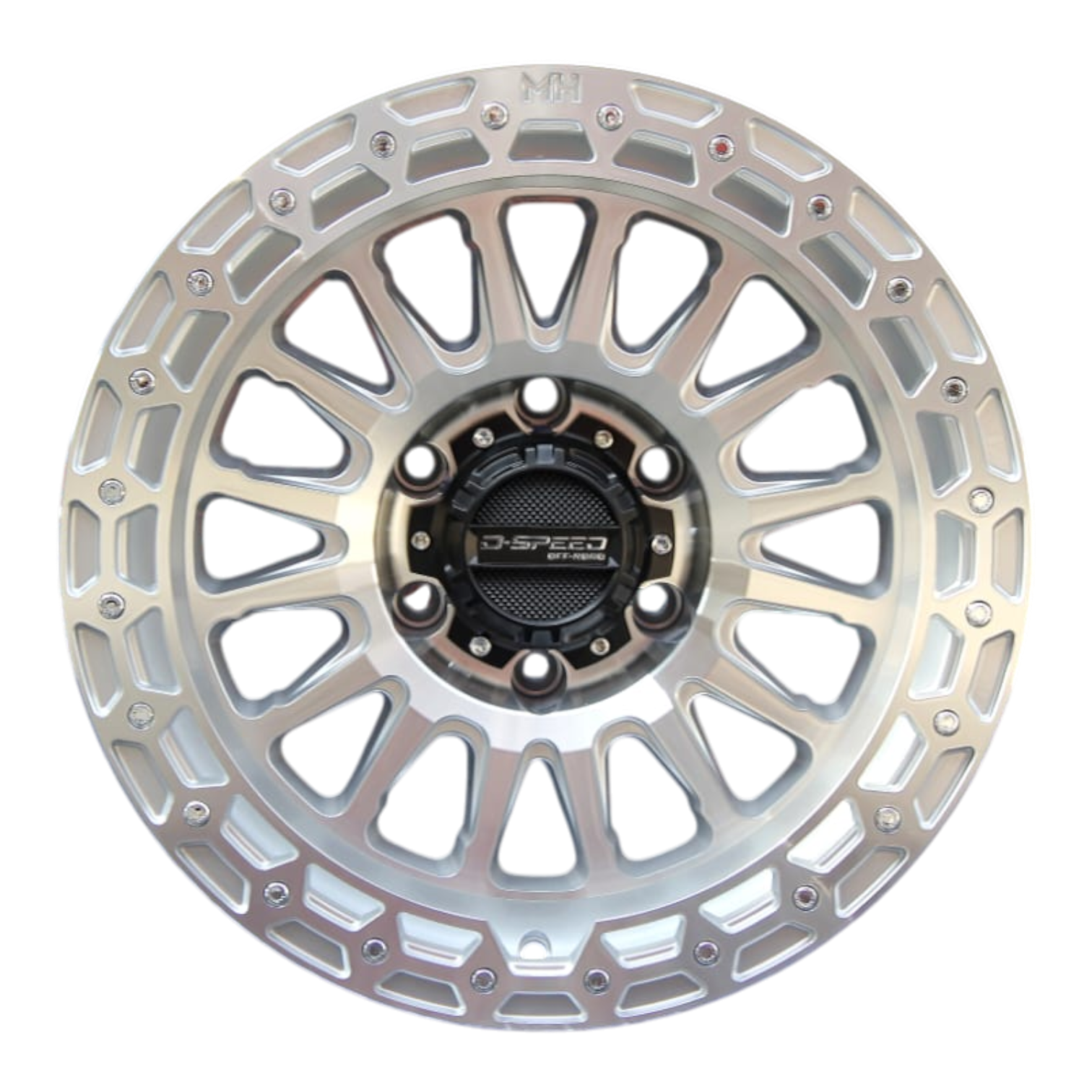 D-Speed MH-2 4x4 17x8.5  Machined Silver
