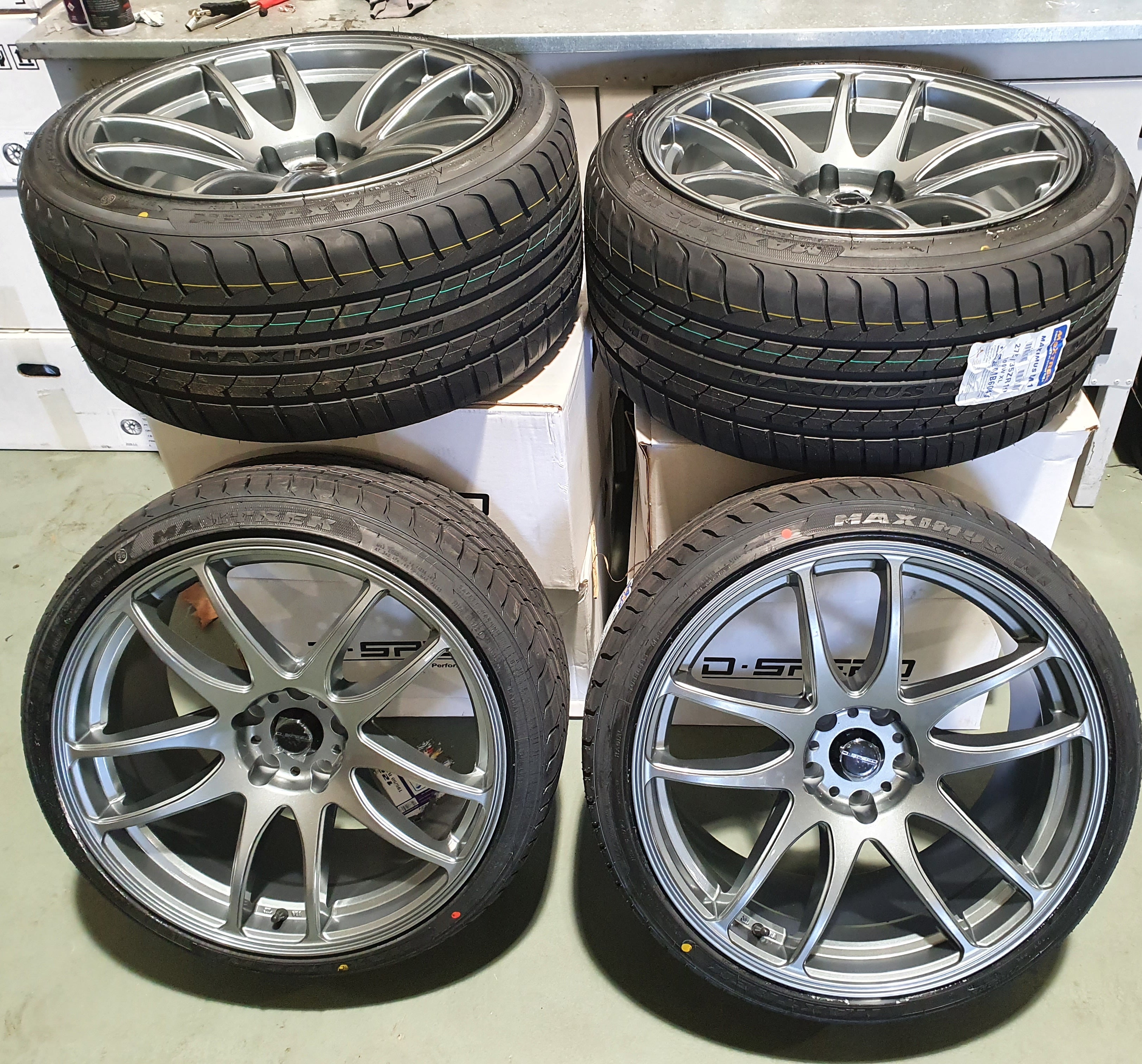 D-Speed DS-02 19x9.5 5x120 Wheel & Tyre Packages – Dspeed Performance ...