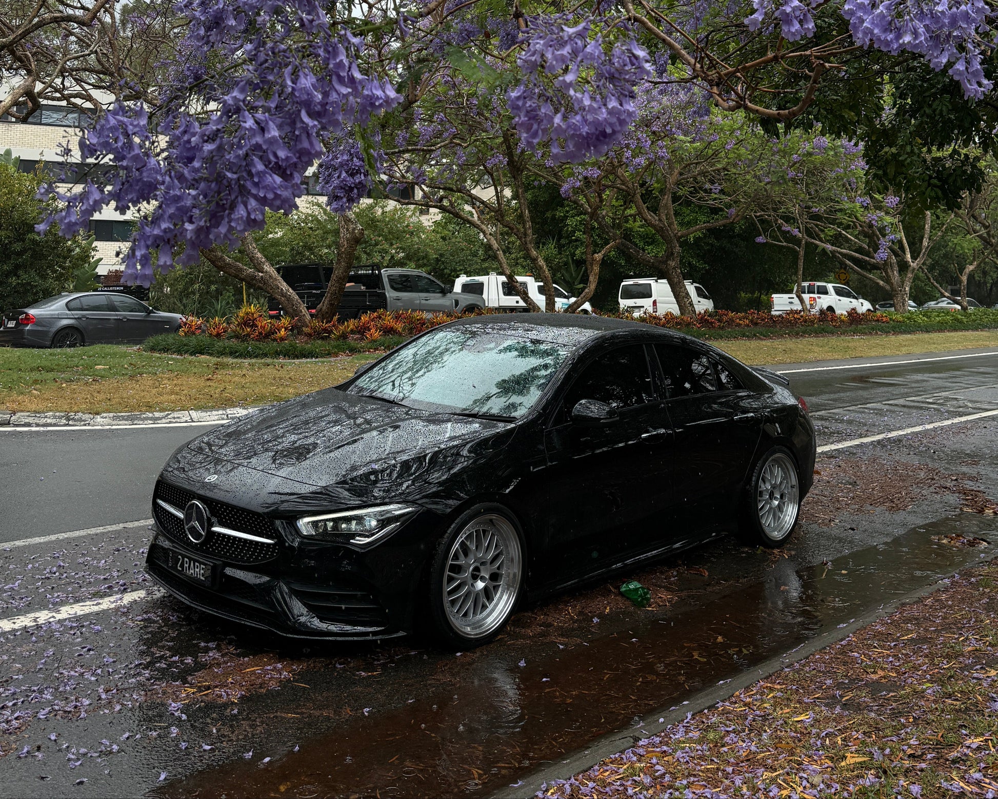 Mercedes cla250 with dspeed performance wheels ds06 ds-06 19x9.5 alloy wheels