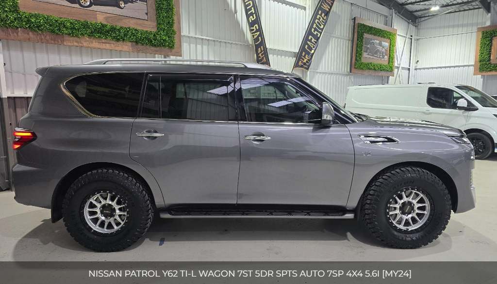 Gray Nissan Patrol with DSpeed T-1 wheels 35inch tyres alloy wheels rims mags