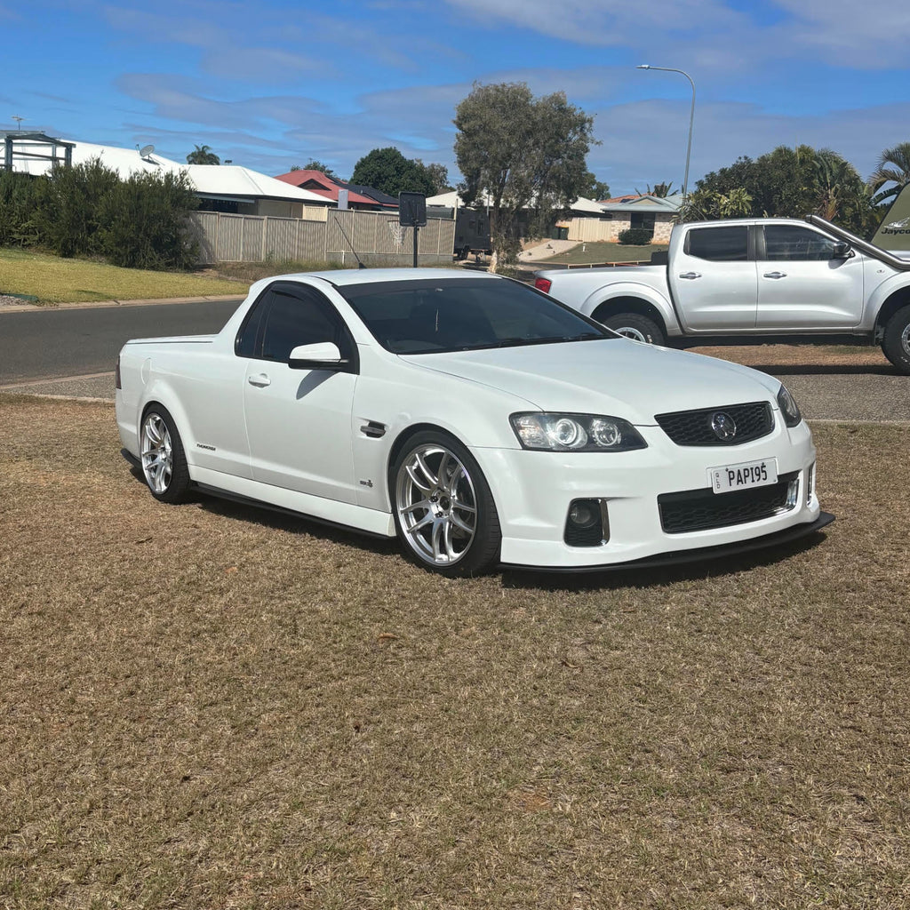 White holden commodore VE VF ute with dspeed D-Speed DS-02 ds02 wheels rims tyres