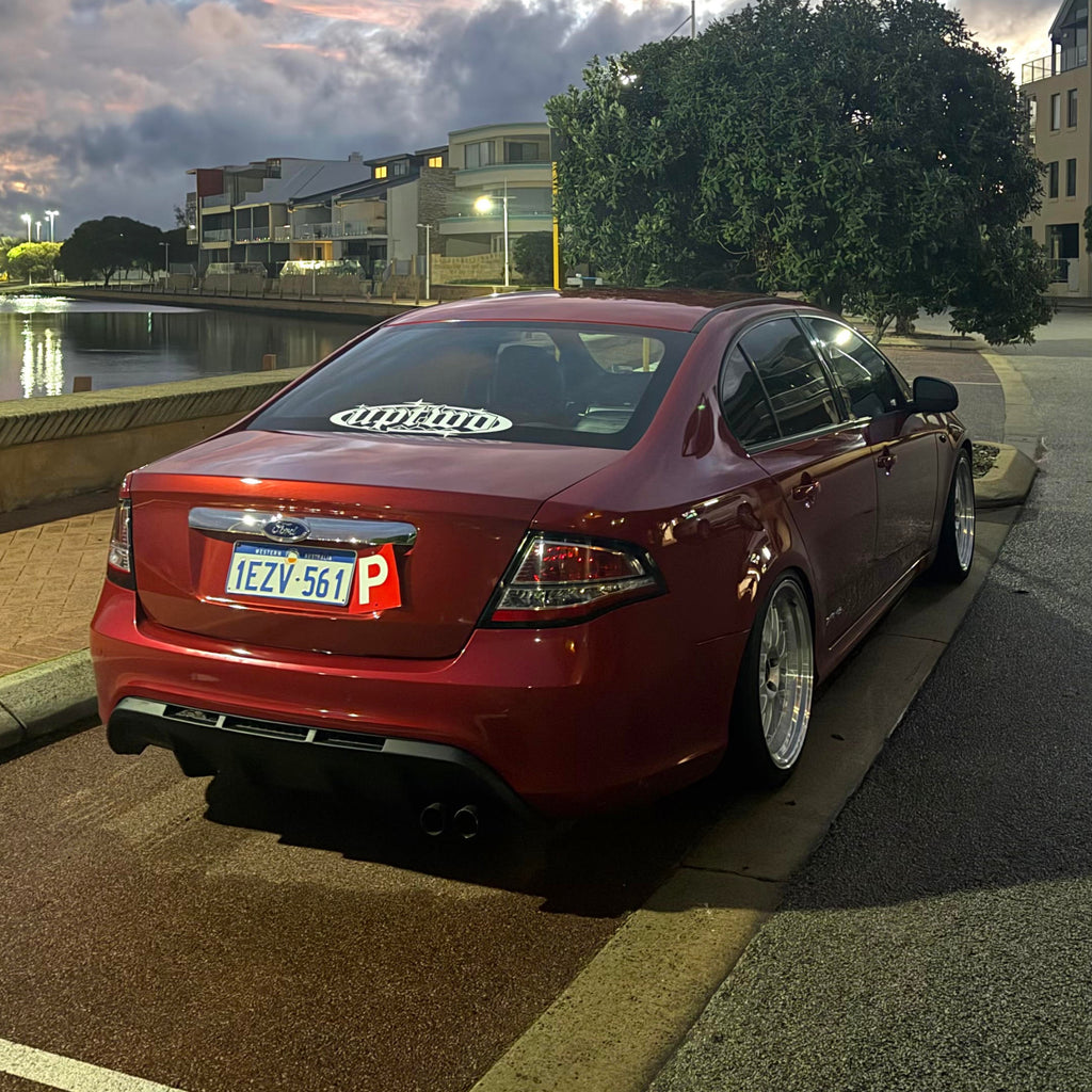 Ford FG falcon sedan with dspeed ds-06 ds06 alloy wheels 19inch 19x8.5 19x9.5 wheels rims alloys