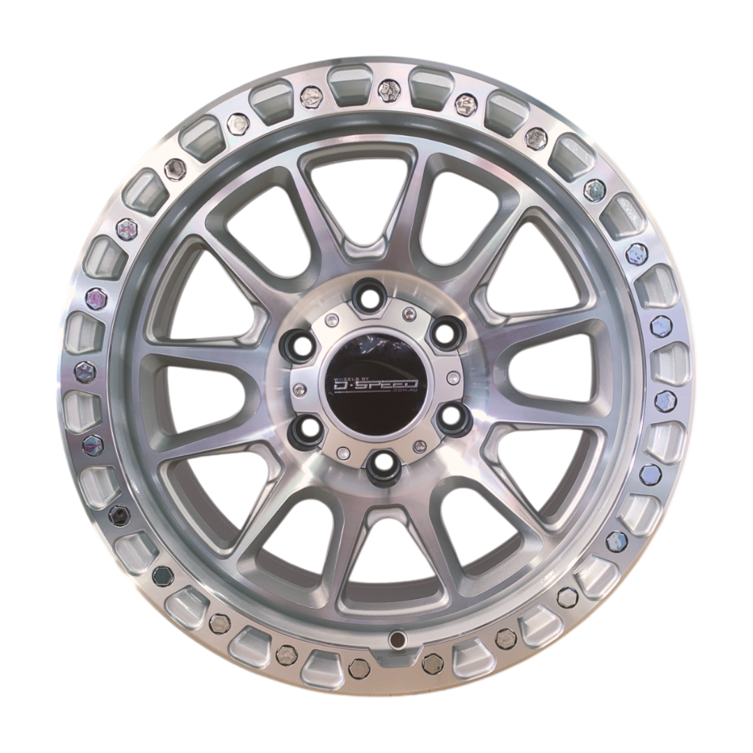 D-Speed XT-1 4x4 18x9 6x139.7  Machined Silver