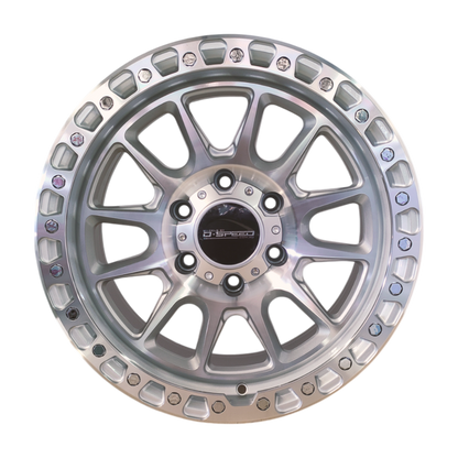 D-Speed XT-1 4x4 18x9 6x139.7  Machined Silver