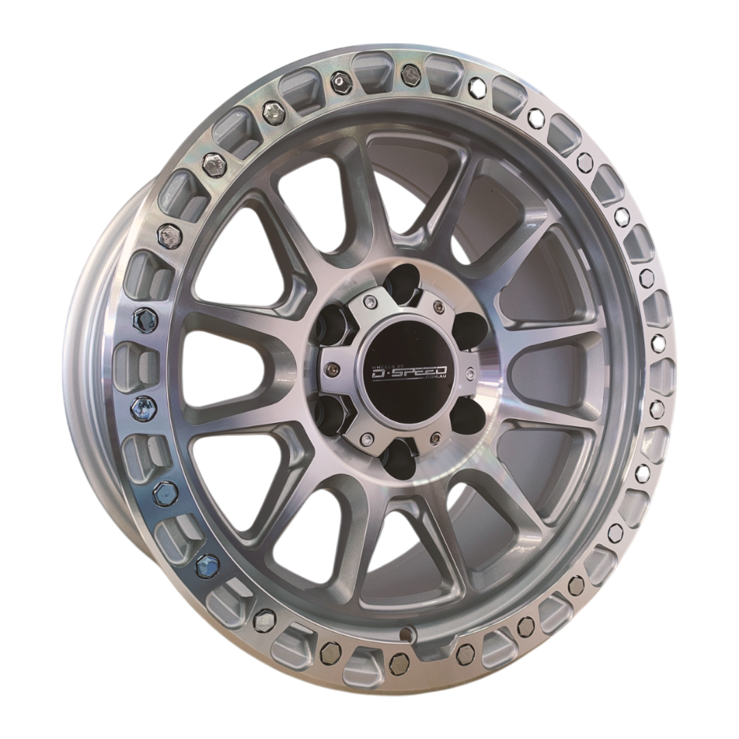 D-Speed XT-1 4x4 17x9 6x139.7  Machined Silver