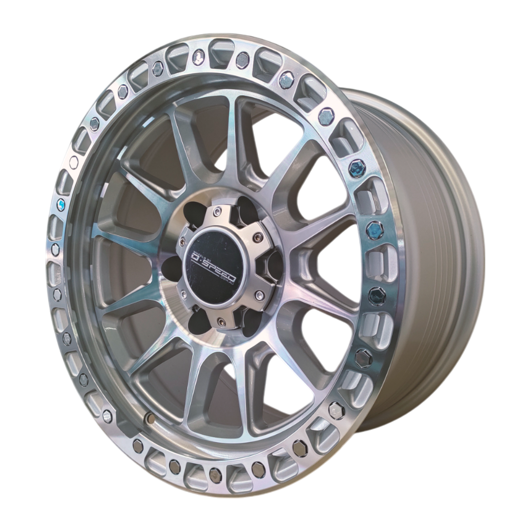 D-Speed XT-1 4x4 18x9 6x139.7  Machined Silver