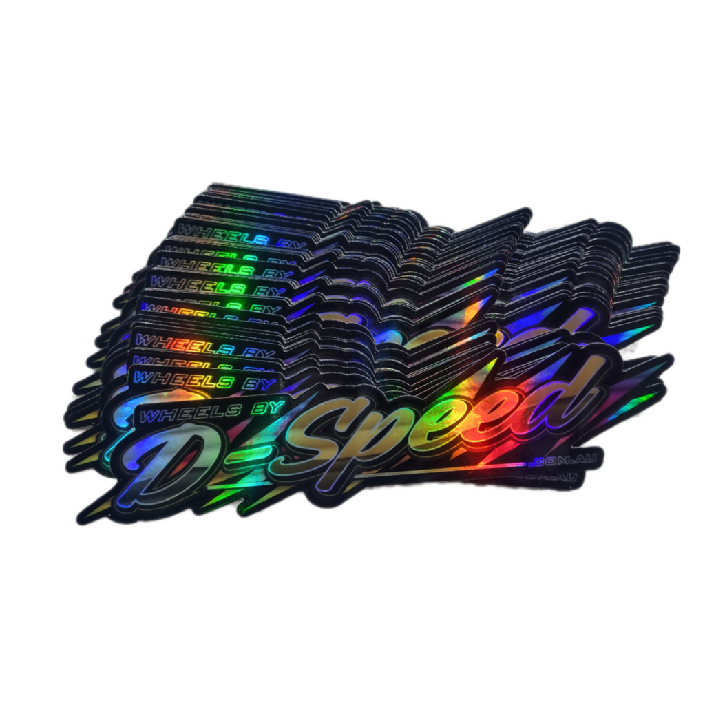 D-Speed Holographic Stickers